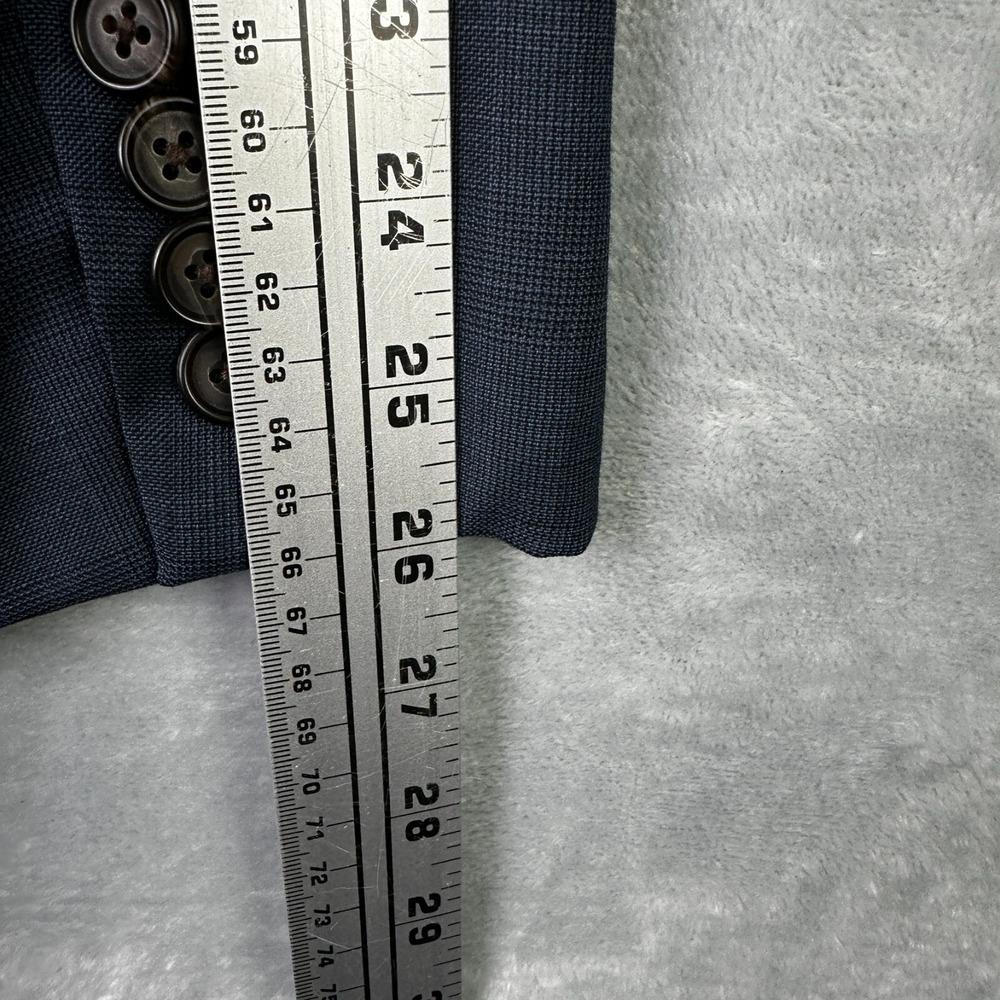 Lauren Ralph Lauren‎ Suit Jacket Mens 44L Gray 100% Wool Trim Fit Blazer - Picture 8 of 14